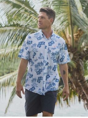 Reyn Spooner MLB Los Angeles Dodgers Game Day Performance Aloha Shirt Large